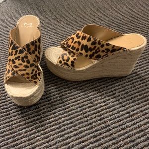 Marc Fisher Cheetah Espadrille Wedge (NWOB)